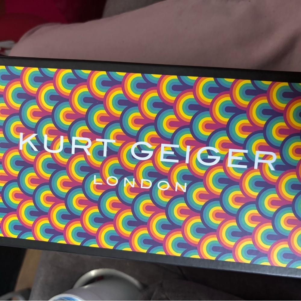 Kurt Geiger Multicolor Rainbow Pattern Box